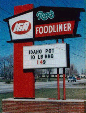 IDAHO POT...REALLY?